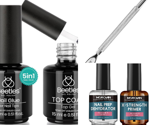 do your gelx nails at home! cover photo collage