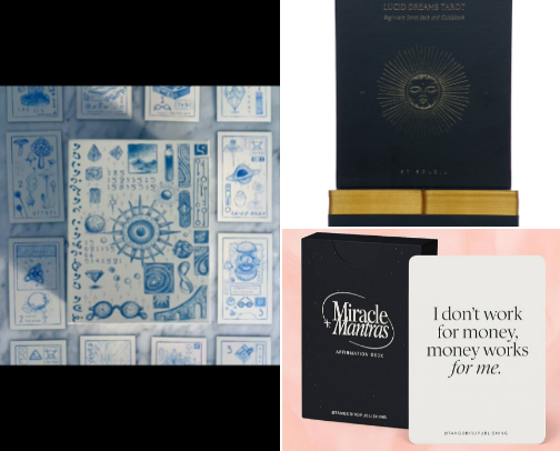 Oracle & Tarot Cards with the most beautiful art 🔮🌙 cover photo collage