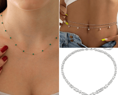 necklace cover photo collage