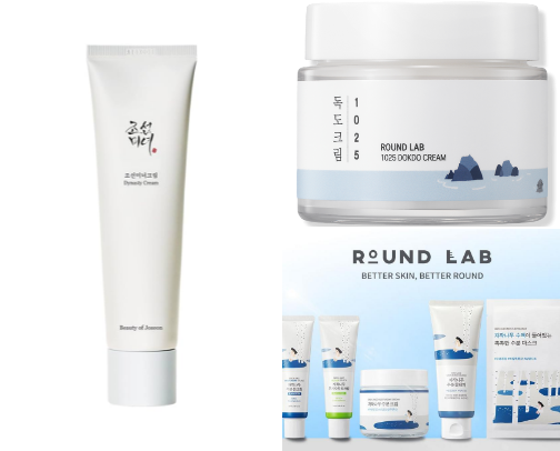 Favorite Skin care products for hydration and sensitive skin cover photo collage