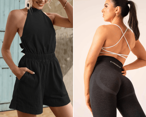 Clothing cover photo collage