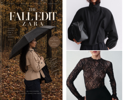 Fall Edit- ZARA cover photo collage