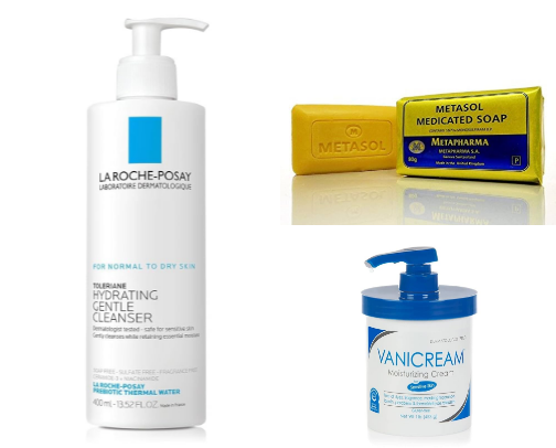 Skincare items that work for sensitive skin cover photo collage