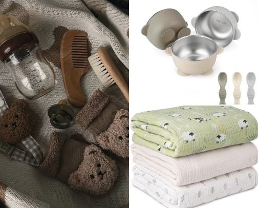 Baby Essentials for New Parents. cover photo collage