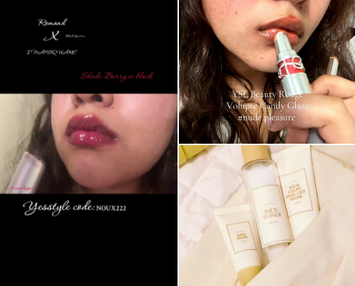 Lip looks [plump, glossy, juicy]&lt;33 cover photo collage