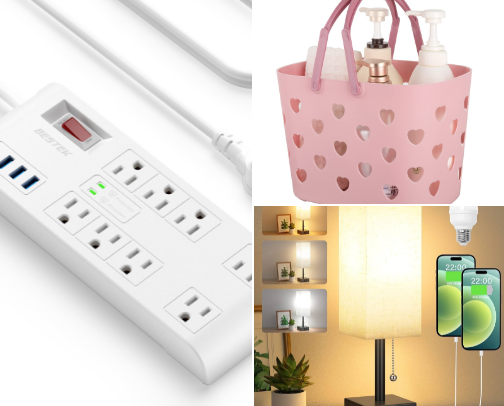 dorm essentials! cover photo collage