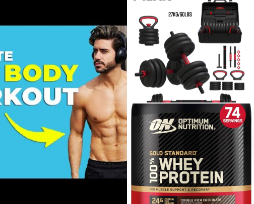 Workout Guides and Supplements cover photo collage