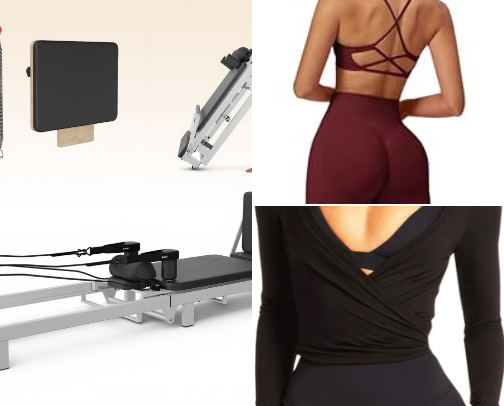 Pilates & Matcha Outfit - Cool girl spring vibe cover photo collage