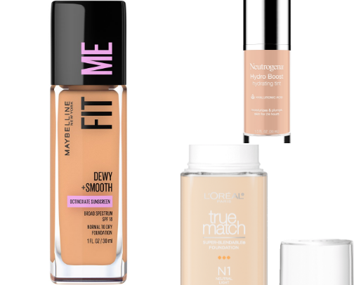 Top Drugstore Foundations for Dry Skin cover photo collage