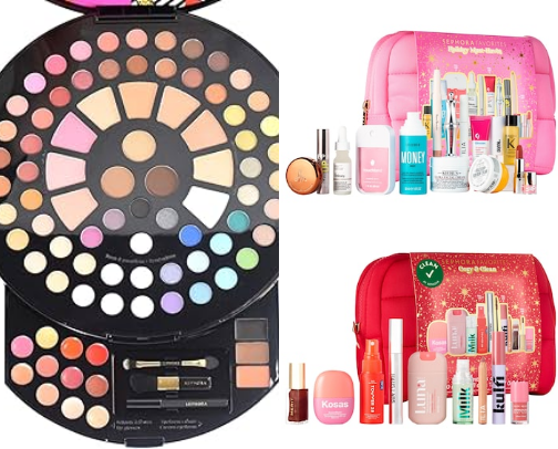 Black cherry look makeup kit picks cover photo collage