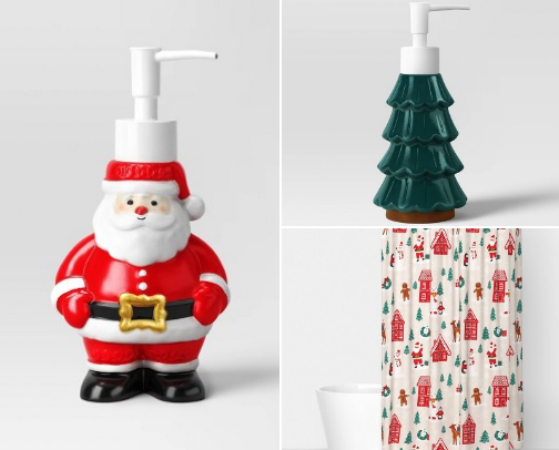 Target Christmas Bathroom Finds cover photo collage