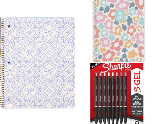 Back To School Items cover photo collage