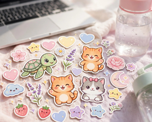 Cute Kawaii Stickers Aesthetic 🐢✨ cover photo collage
