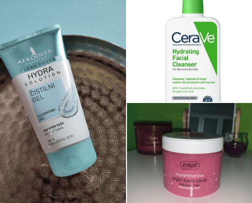 Skincare cover photo collage