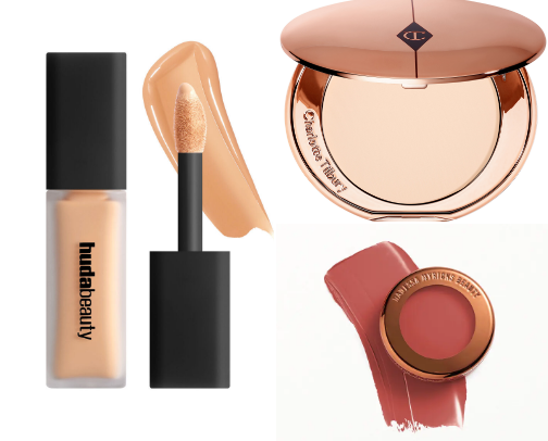 Makeup bag staples 💄 cover photo collage