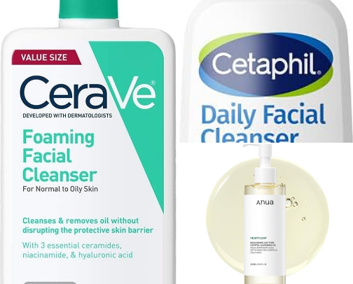 skincare routine for oily skin cover photo collage