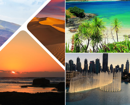 Tourist to go cover photo collage