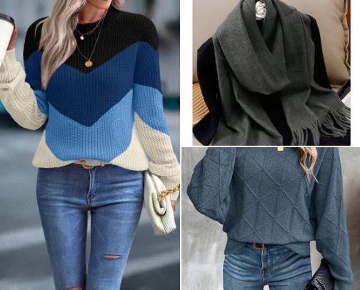 Women's Fashion / Sweater Weather cover photo collage