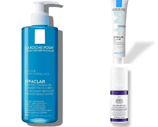 Skincare list for oily skin cover photo collage