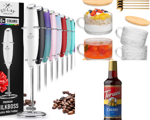 Walmart Coffee Bar Essentials Under $25 for Cafe Mornings at Home cover photo collage