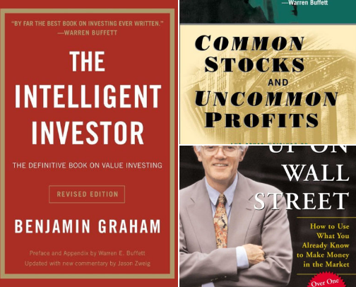 The Investor's Bookshelf: Top recommended books on stocks & strategy cover photo collage