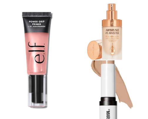 Flawless base makeup cover photo collage