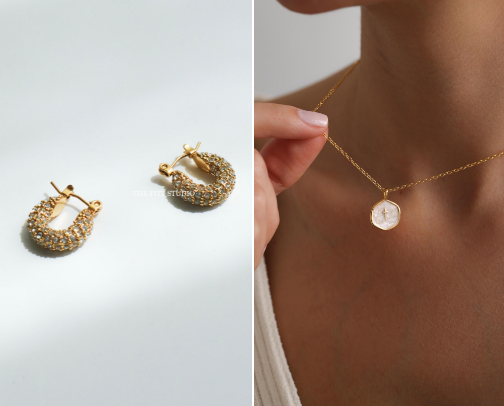 ✨ Elegant, Minimalist jewelry that every women needs! cover photo collage