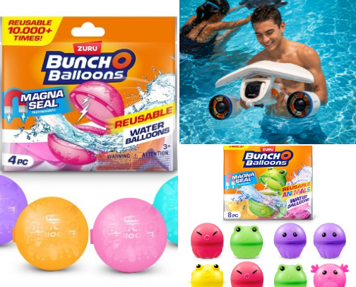 Pool / beach toys cover photo collage