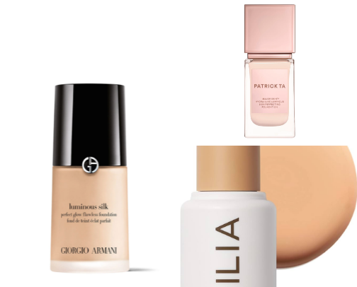 High end make up products cover photo collage