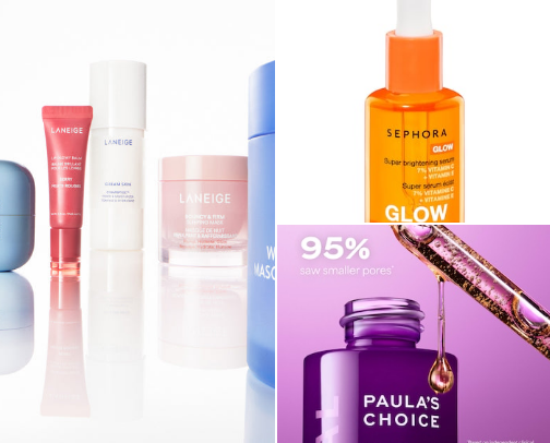 BEAUTY SKINCARE cover photo collage