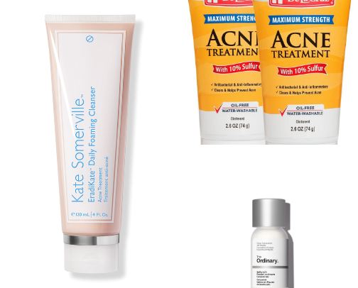 Perioral Dermatitis safe products cover photo collage