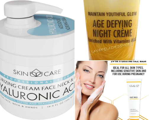 My skincare staples cover photo collage