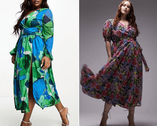 Plus size dresses inspo 💐 cover photo collage