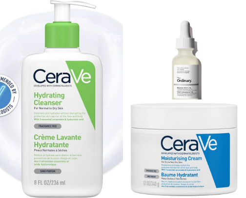 skin care non negotiables🤍 cover photo collage