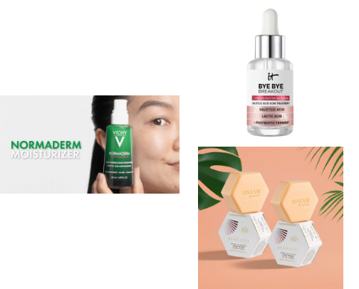 Products that best help problematic skin 💙🧴 cover photo collage