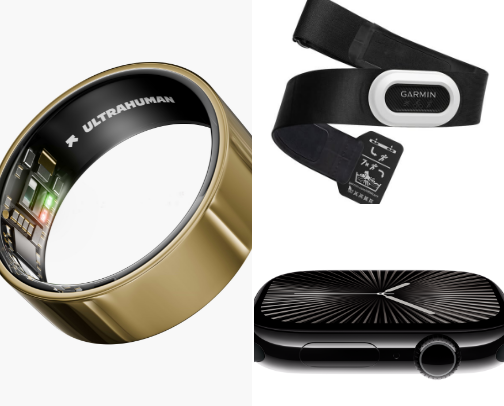 Track, Train, Thrive: My Wearables cover photo collage