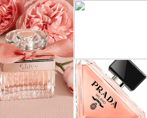 Barbiecore perfumes 🎀🌸💗 cover photo collage