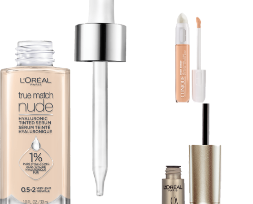 Makeup recs! acne+ combo skin cover photo collage