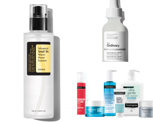 Skincare products I live by cover photo collage