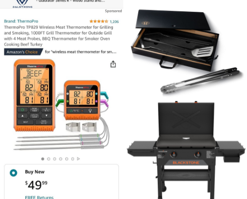 🔥  FATHER'S DAY GIFTS FOR THE GRILL MASTER DAD cover photo collage