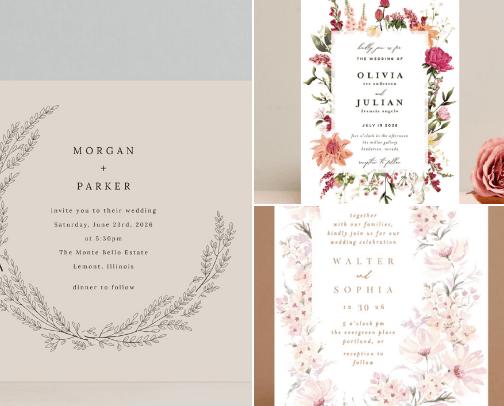 Invitation cover photo collage