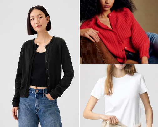 Wardrobe staples cover photo collage