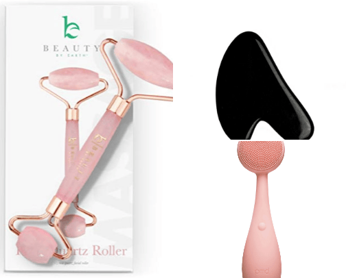 Beauty tools cover photo collage