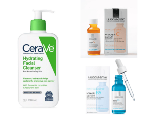 Glowing Skin Routine cover photo collage