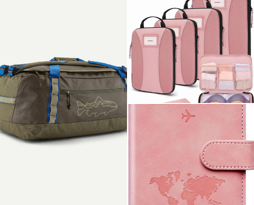 Travel things cover photo collage