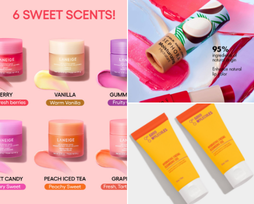 My favorite beauty recs cover photo collage