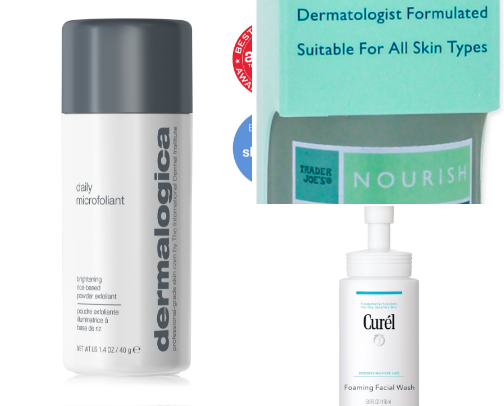 Facial Products I use cover photo collage