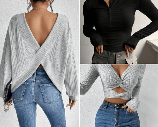Warm clothes cover photo collage