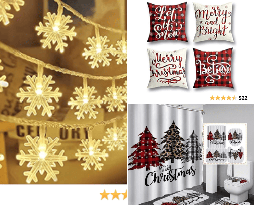 Christmas Decorations cover photo collage