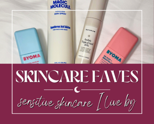 My Go-To Skincare Products for Sensitive, Overreactive Skin cover photo collage